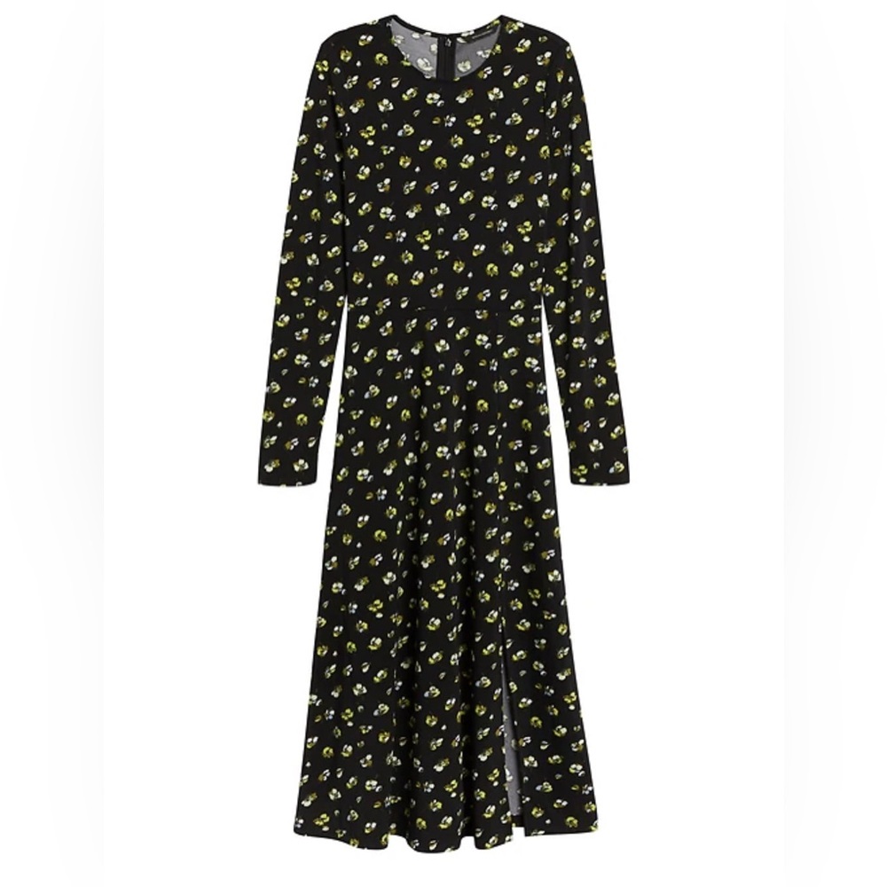 Banana Republic FLORAL MIDI DRESS WITH SLIT